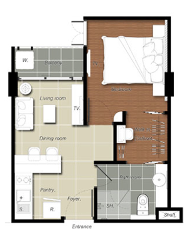  ͹ LE COTE ͧ 8 Ҥҹ ͹͹   ͧ 8 FOR SALE LE COTE THONGLOR 8 CONDOMINIUM 1 BEDROOM